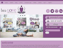 Tablet Screenshot of bealoveyoga.com